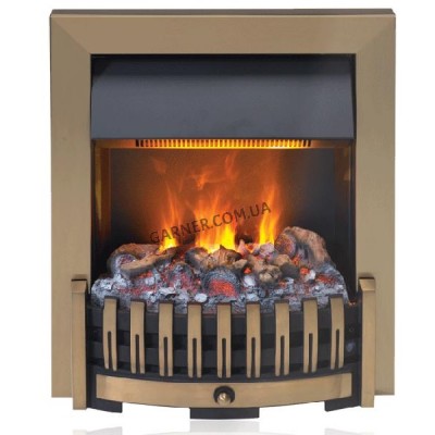 Электрокамин с эффектом живого пламени 3D Danville Antic Brass